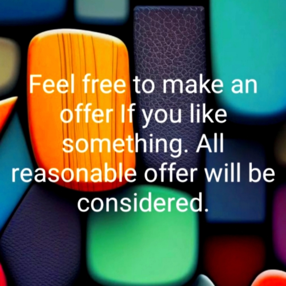 Reasonable Offers are always welcome and will be considered.